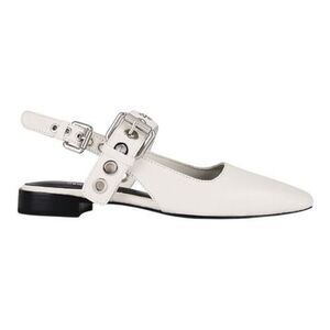 Rag & Bone Women’s Moto Astra Square Toe Antique White Slingback Flats Size 7.5